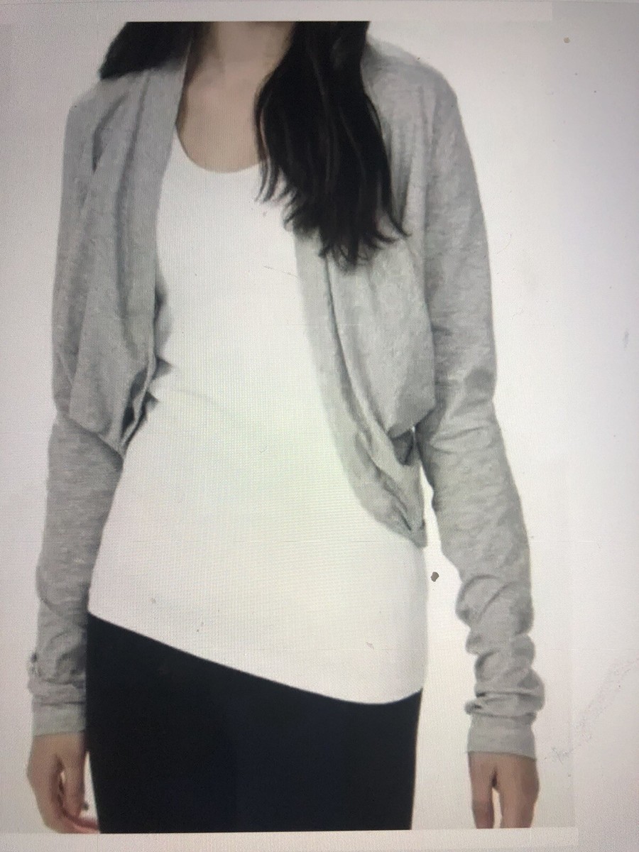 Cardigan Ivivva Fille Taille 12 Gris - Pull Enveloppant 4 Voies - Occasion Très Bon état