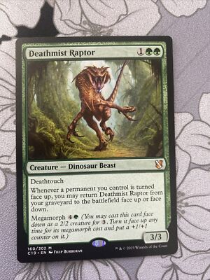 MTG Deathmist Raptor Commander 2019 160/302 Regular Mythic