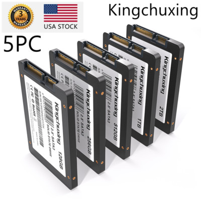 Kingchuxing SSD  512GB 1TB 2TB 2.5'' SATA III Internal SSD PC/MAC 5PACK LOT