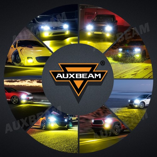 AUXBEAM LED Headlight Hi/Lo White Fog Light Yellow CANBUS For Pontiac G6 2005-07 - Picture 2 of 12