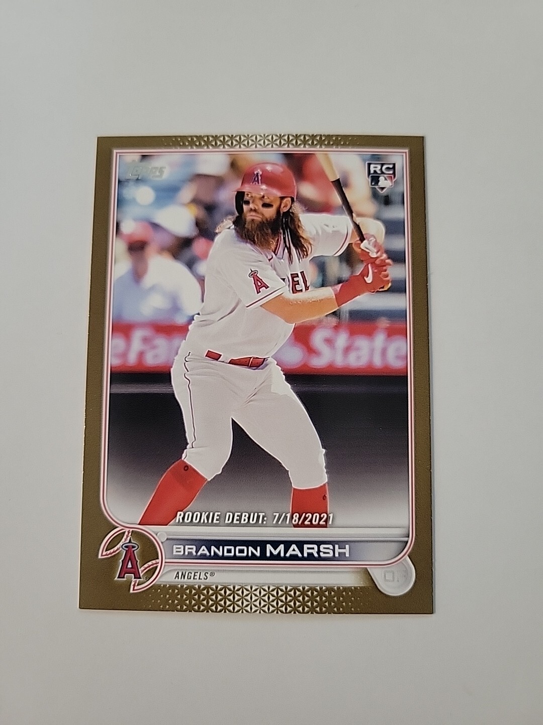 2022 Topps Update #US35 Brandon Marsh Rookie Debut Gold 1527/2022. D23