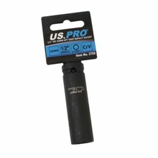 16MM Deep Impact Socket 1/2" Drive 6 Point US PRO Tools Long Single Hex Bergen