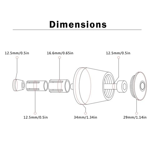 Manopole Antiscivolo Per Bicicletta - Diametro Fino 22 Mm, Lunghezza 115 Mm | Per MTB, City Bike, BMX - Foto 7