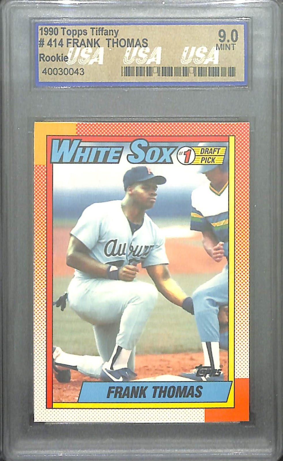 1990 Topps Tiffany #414 Frank Thomas USA 9.0