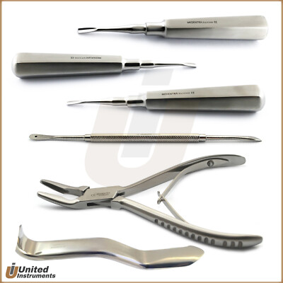 Basic Tooth Extraction Kit Coupland Dental Extracting Elevators Rongeur ...