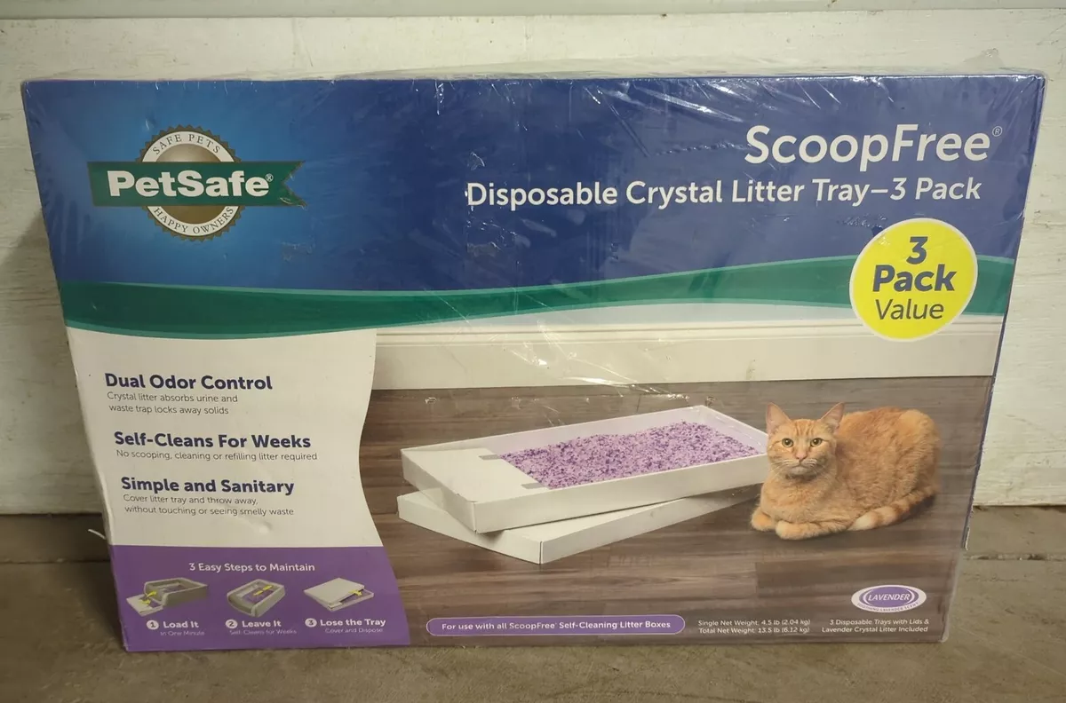 PetSafe ScoopFree Disposable Crystal Litter Trays Lavender Scent