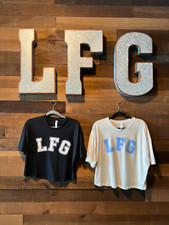 LFG Branded Logo Women's Crop Top - Trendy  Casual Women's Streetwear Gym Sport