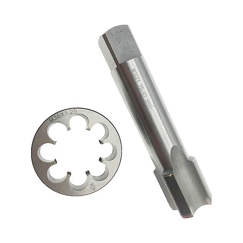 1pc M36X1.25mm Plug Tap and 1pc M36X1.25mm Die Threading Tool HSS New - Picture 2 of 4