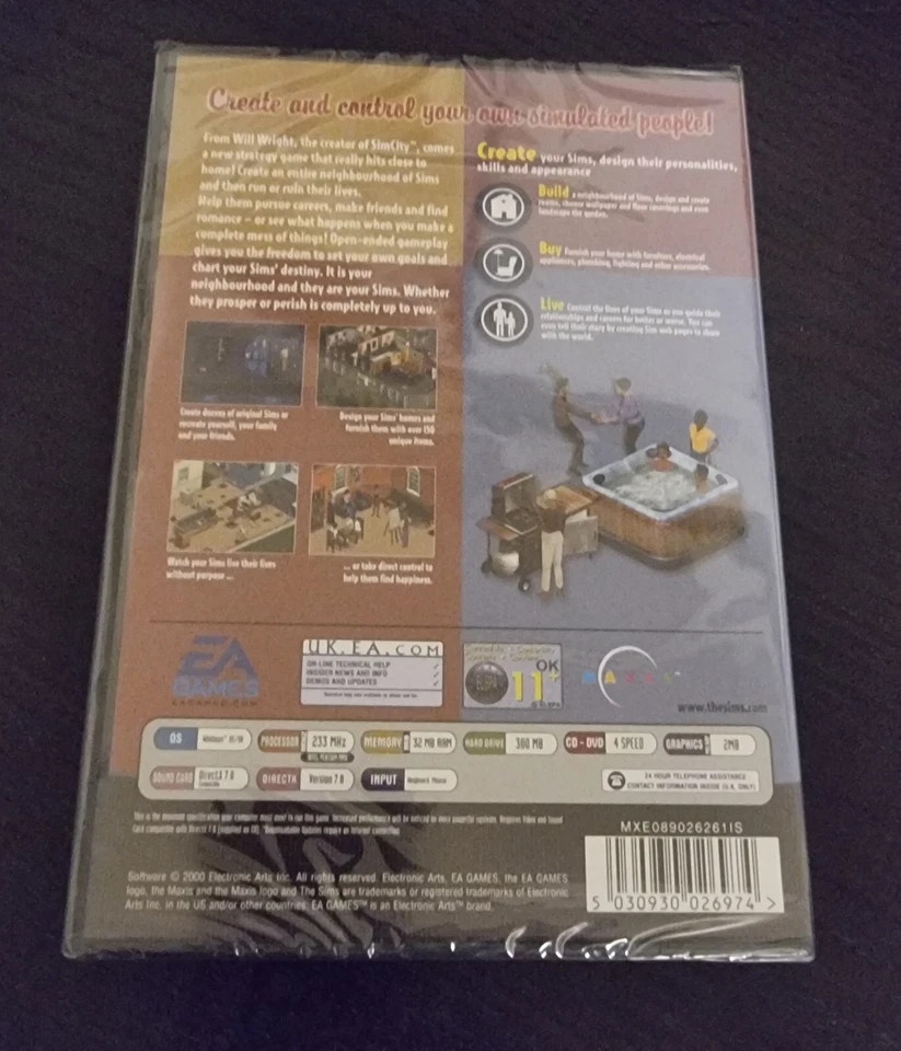 The Sims - First Edition, UK - 2000 - Sealed - Rare Gem - Image 2 of 4