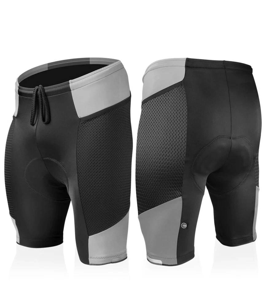 Men's Gel Touring Padded Bike Shorts | Innovative Mesh Pockets | Made in USA - Image 2 of 4
