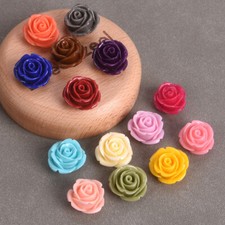 5pcs Rose Flower Shape 20mm Artificial Coral Loose Beads For Jewelry Making Lot