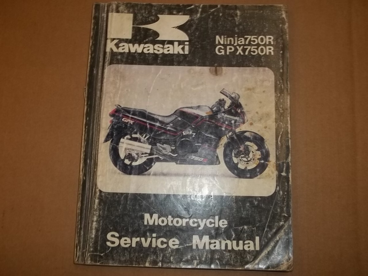 Kawasaki GPX750R サービスマニュアル 1987年 Kawasaki 1987 Ninja750R GPX750R ZX750-F1 Service Manual 99924-1079