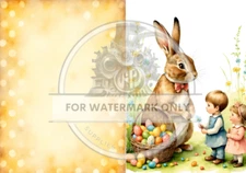 Meet The Easter Bunny | A3 Rice Paper | Paper for Decoupage | Decoupage Central