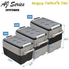 31QT/42QT/53QT Portable Car Fridge Freezer Cooler Mini Refrigerator Compressor 