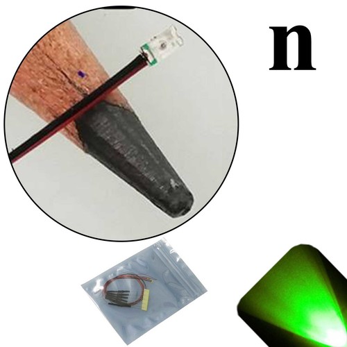 10 x 12v 0603 1608 Verde Puro Nano SMD LED Luz Precableada Cables Soldados 9v 5v - Imagen 1 de 4