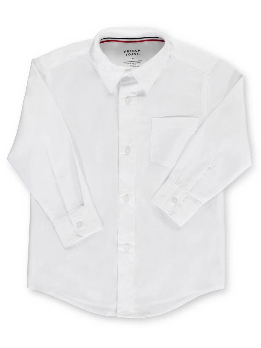 2t white button down shirt