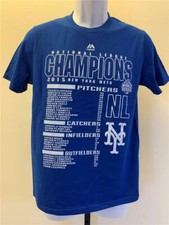 New Minor Flaw New York Mets Youth Size L Large Blue Majestic Shirt