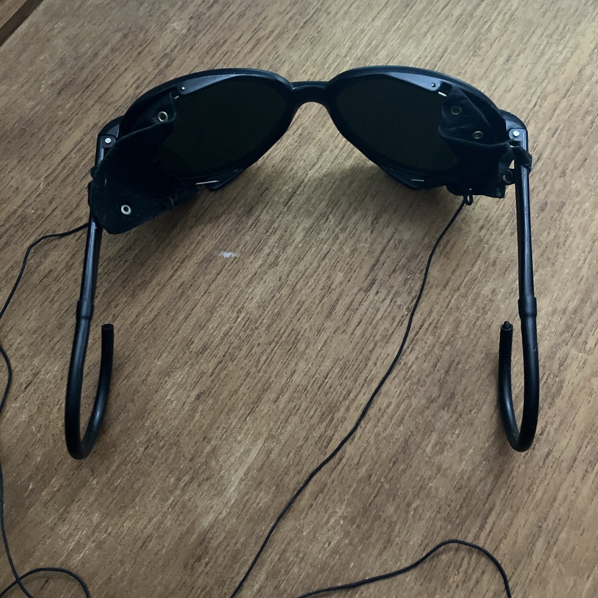 Vtg Japan Glacier Nylon Sunglasses Mountaineering Climbing Hike Black Leather Vtg Japan Glacier Nylon Sunglasses Mountaineering Climbing  main image 3