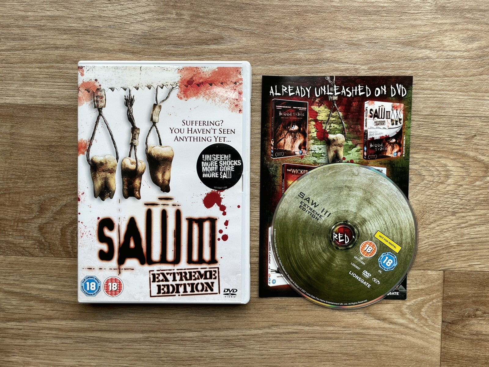 Saw 3 DVD Tobin Bell (2007)