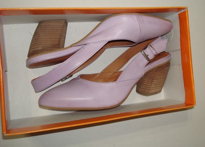 New Womens 9 9.5 EU 40 Lavender Aurora Leather Purple Slingback Pumps NIB Shoes
