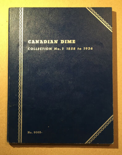 Whitman Canadian Dime Collection No. 1 1858-1936 No.9065 Coin Album - No Coins! - Picture 1 of 7