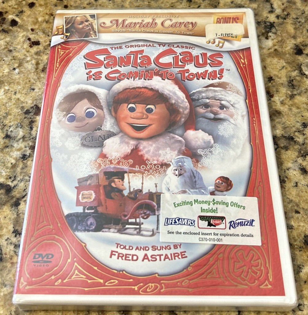 Santa Claus Is Comin' to Town DVD Original TV Classic NEW Mariah