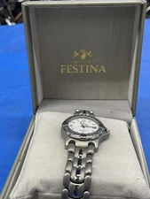 Festina Titanium Watch in Original Box. Quartz Movement 