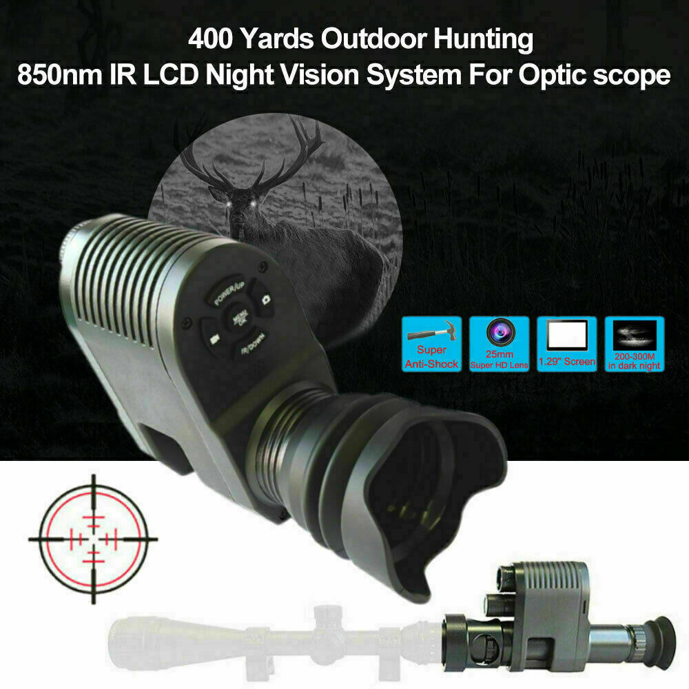 Digital Night Vision PRO 3 Rifle Scope Hunting Sight IR FHD Camera with DVR 2023 Tacos Y Mas