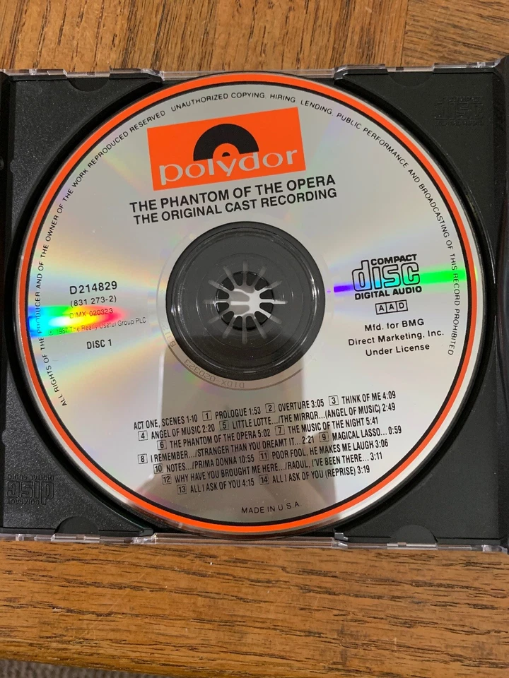 Phantom Of The Opera CD Foto 4 de 4