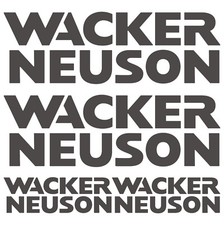 WACKER NEUSON XL aufkleber sticker bagger excavator 4 Stücke Pieces