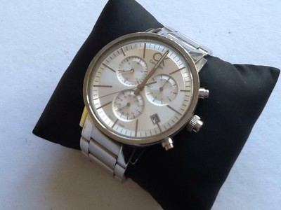 Pre-owned: CK Calvin Klein Men's Post Minimal Chronograph Watch. K7627126 |  eBay