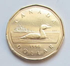1990 CANADA 1 DOLLAR LOONIE  - combined shipping