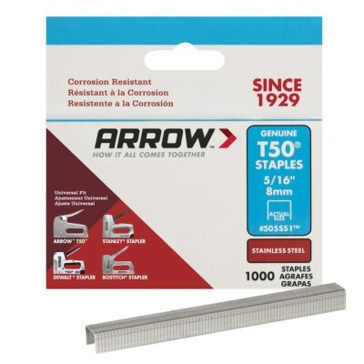 Arrow 5/16-in Leg x 3/8-in Medium Crown 18-Gauge Heavy-Duty Staples (1000-Count)