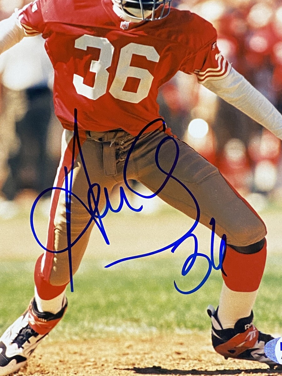 Merton Hanks San Francisco 49ers Autographed Auto Signed 8x10
