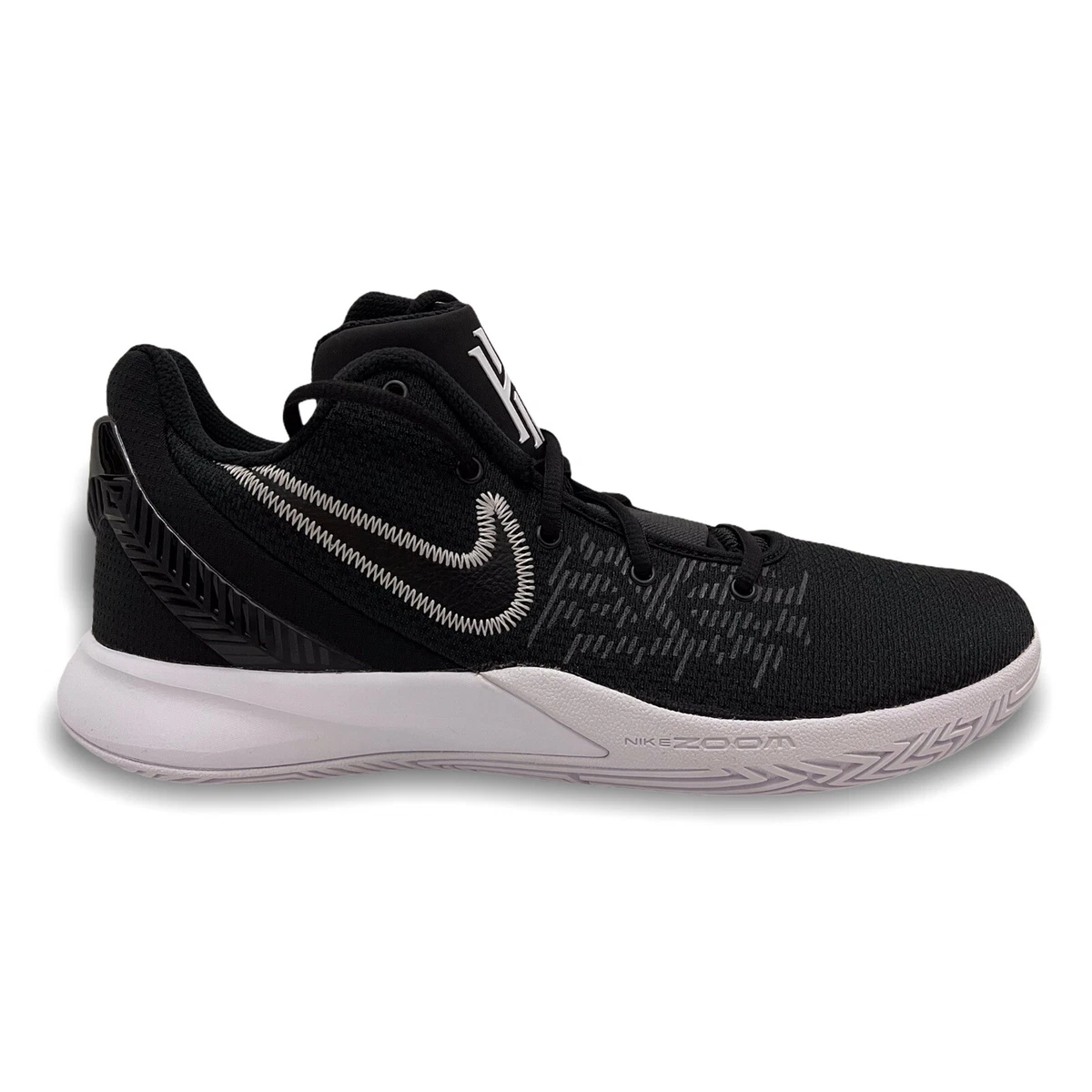 Kyrie flytrap 2 black 2025 and white