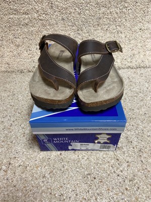 white mountain crawford thong sandal