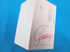 Rare 1966 Hess Voyager  Seasons Greeting Card