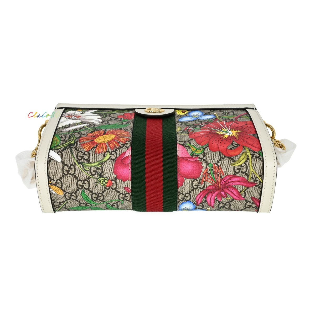 ショルダーバッグ・ポシェット GUCCI OPHIDIA SMALL HOHO BAG Ophidia small shoulder bag in beige and brown GG fabric