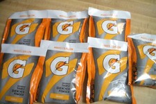 Qty 7 GATORADE 03965 Sports Drink Mix Powder 8.5 oz., Orange Makes 7 Gallon 