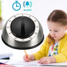 Long Ring Bell Alarm Loud 60-Minute Kitchen Cooking Wind Up Timer Mechanical