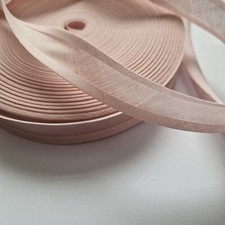 Pink Cotton Bias Binding 25 mm Wide Trim Edging 3m 5m 10m 25m