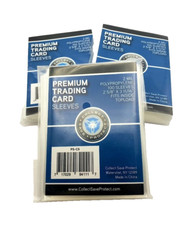 300-Ct 3 Packs CSP Premium Trading Card Sleeves - Standard Size - Soft Covers