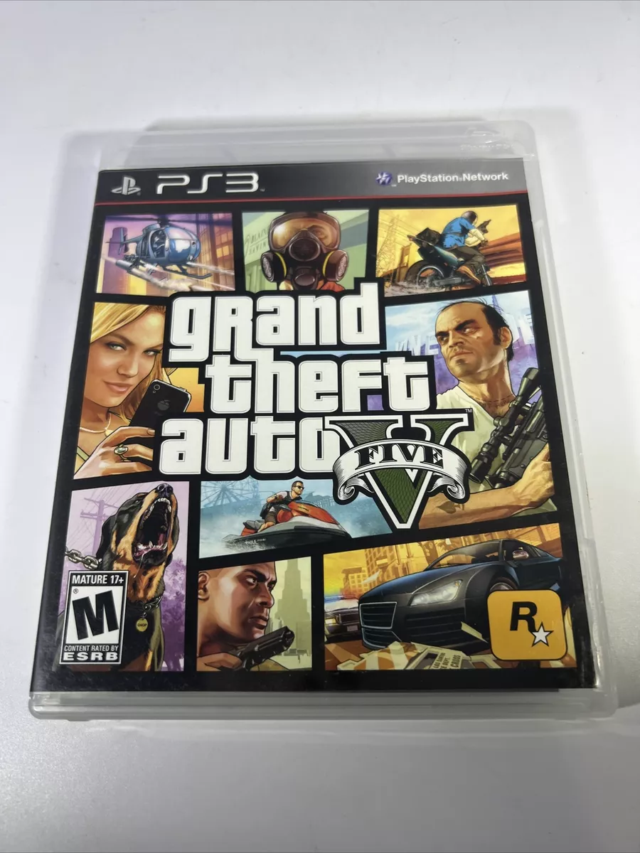 Grand Theft Auto V (PlayStation 3, 2013) PS3 - CIB W/ Map