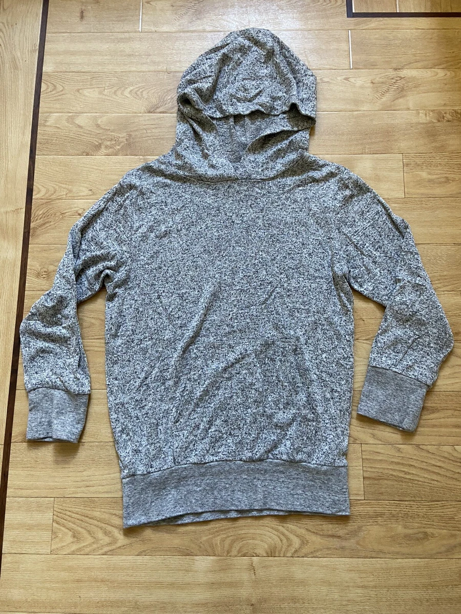 Next Grey Soft Stretch Knit Hooded Top Hoodie Age 9