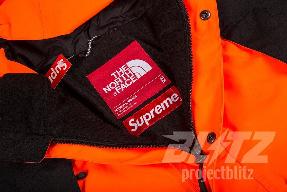 FW16 Supreme The North Face Mountain Light Jacket Orange