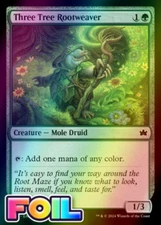 x1 Three Tree Rootweaver BLB Bloomburrow MTG 198 FOIL COMMON M/NM 1x