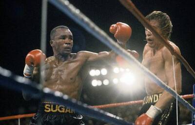 Sugar Ray Leonard Jumps Rope As He Trains In New York OLD BOXING PHOTO 2