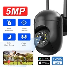 5MP PTZ WIFI Home Security Camera Wireless 2.4GHz Color Night Vision 2-Way Audio