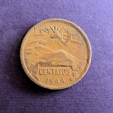 Moneta da 20 centesimi del Messico del 1944 (da bella a molto bella)