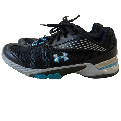 Under Armour Cartilage Shoes Women's Size Black Blue Gym Training  Running - Main Image